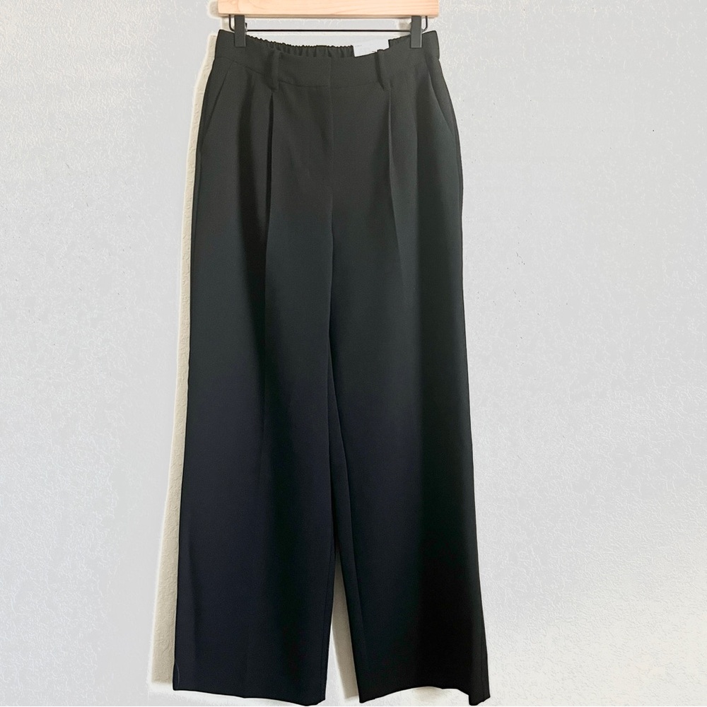Nine West High Rise Wide-Leg Trousers Pants Black S NWT - Picture 4 of 10